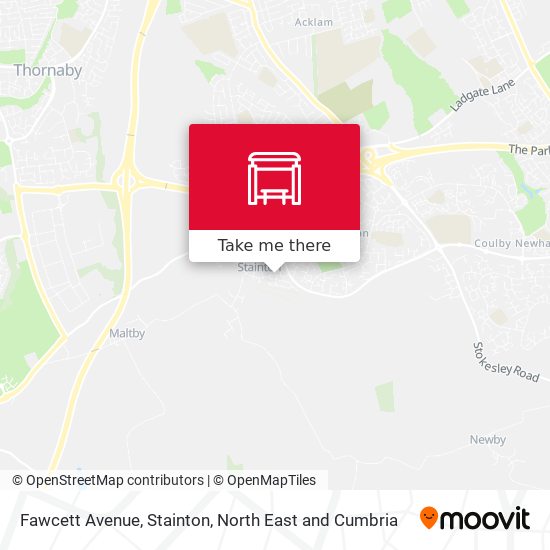 Fawcett Avenue, Stainton map