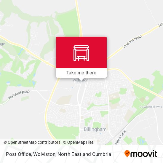 Post Office, Wolviston map