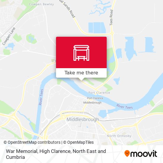War Memorial, High Clarence map