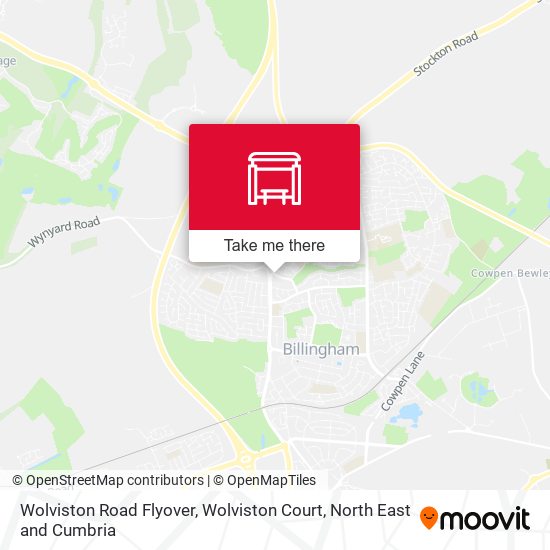 Wolviston Road Flyover, Wolviston Court map