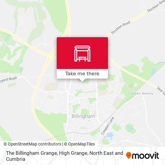 The Billingham Grange, High Grange map