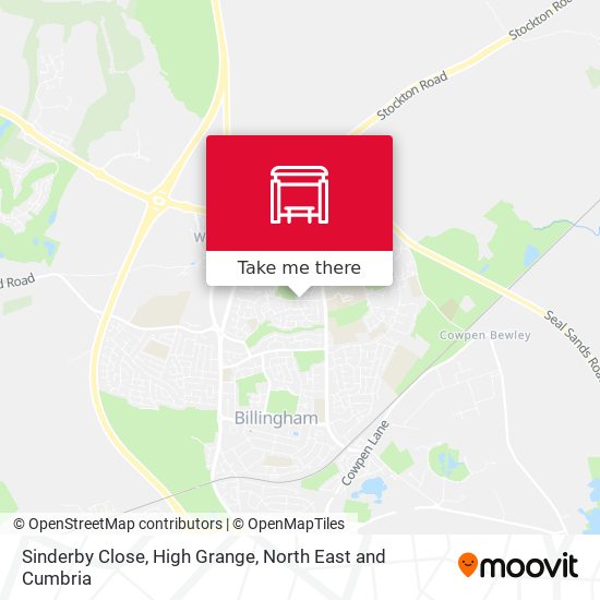 Sinderby Close, High Grange map