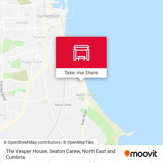 The Vesper House, Seaton Carew map