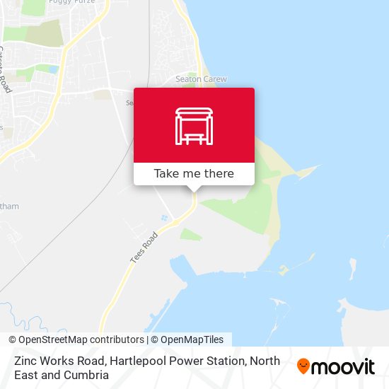 Zinc Works Road, Hartlepool Power Station map