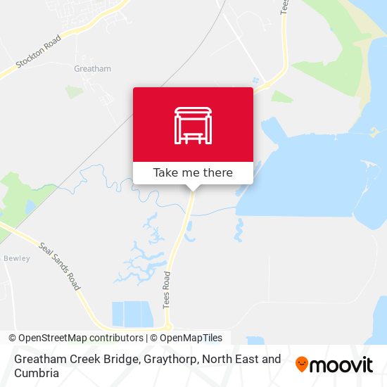 Greatham Creek Bridge, Graythorp map