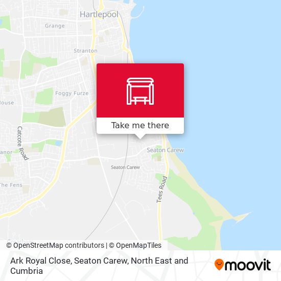 Ark Royal Close, Seaton Carew map