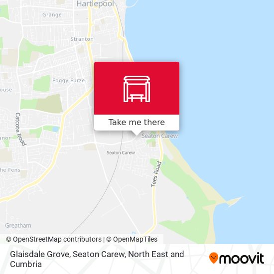 Glaisdale Grove, Seaton Carew map