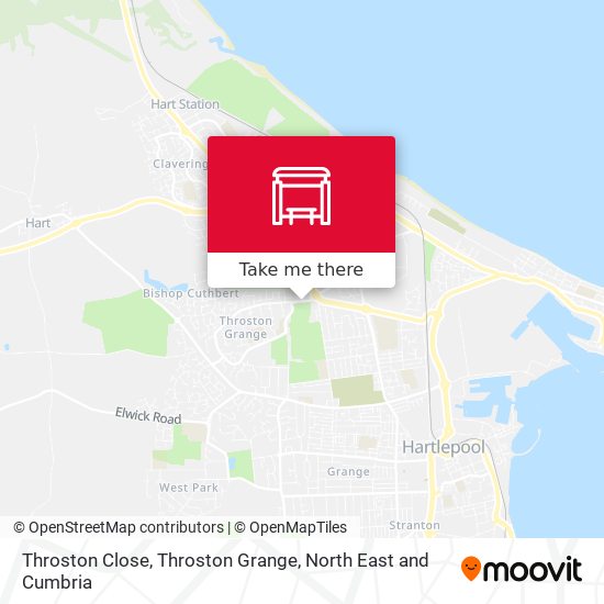 Throston Close, Throston Grange map