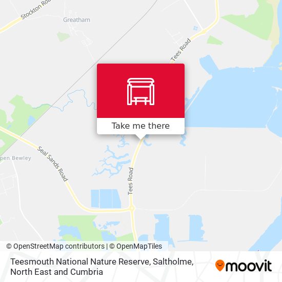 Teesmouth National Nature Reserve, Saltholme map