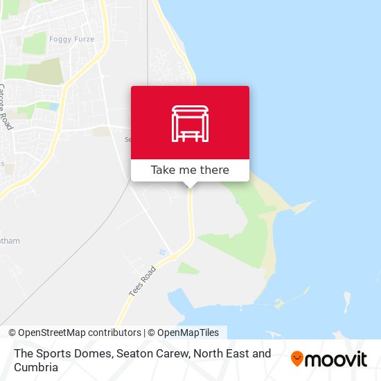 The Sports Domes, Seaton Carew map