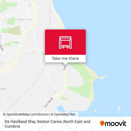 De Havilland Way, Seaton Carew map