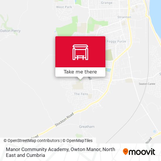 Manor Community Academy, Owton Manor map