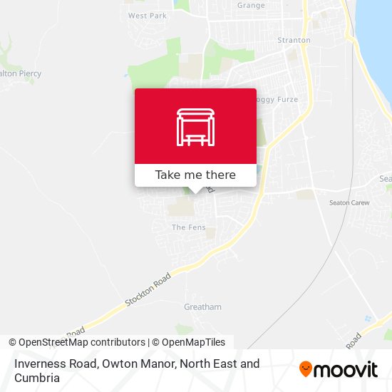 Inverness Road, Owton Manor map