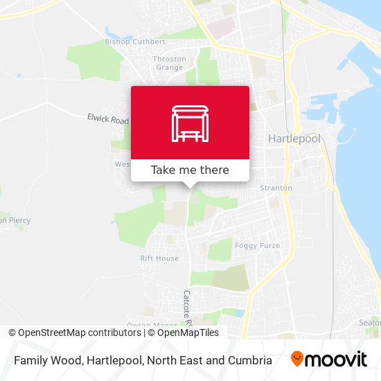 Family Wood, Hartlepool map