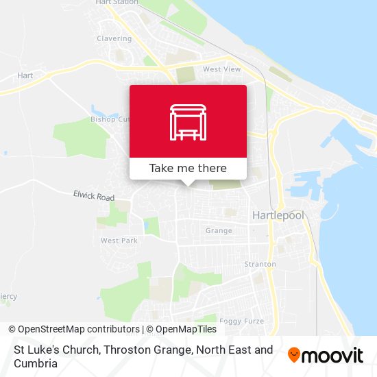 St Luke's Church, Throston Grange map