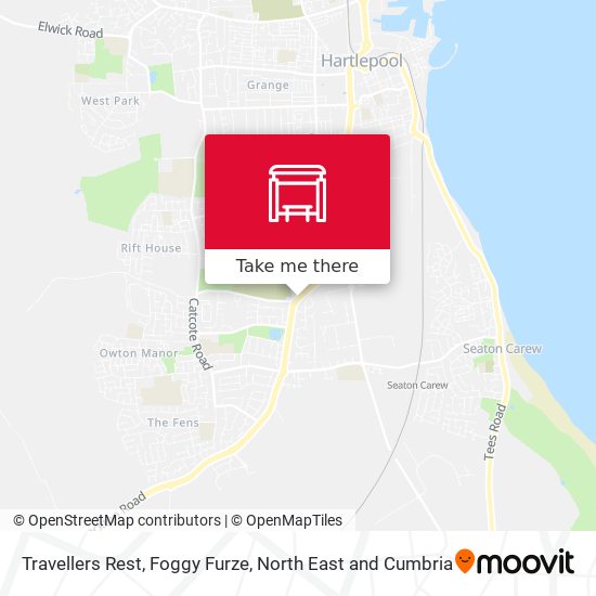 Travellers Rest, Foggy Furze map