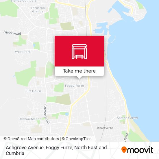 Ashgrove Avenue, Foggy Furze map