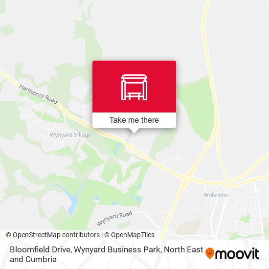 Bloomfield Drive, Wynyard Business Park map