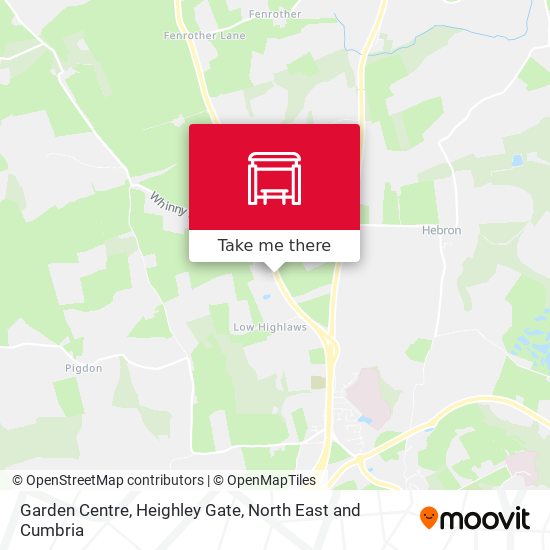 Garden Centre, Heighley Gate map