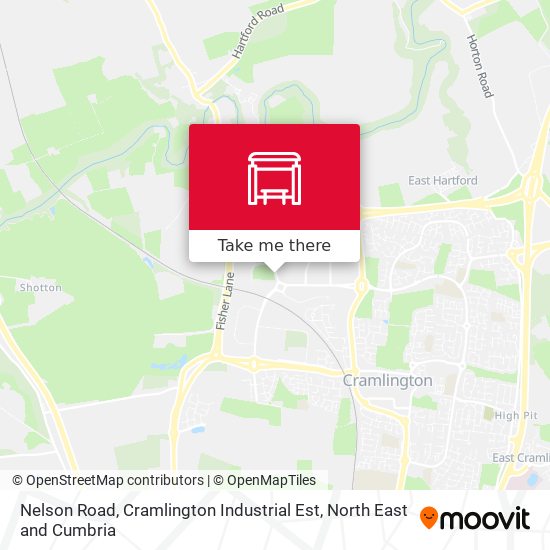 Nelson Road, Cramlington Industrial Est map
