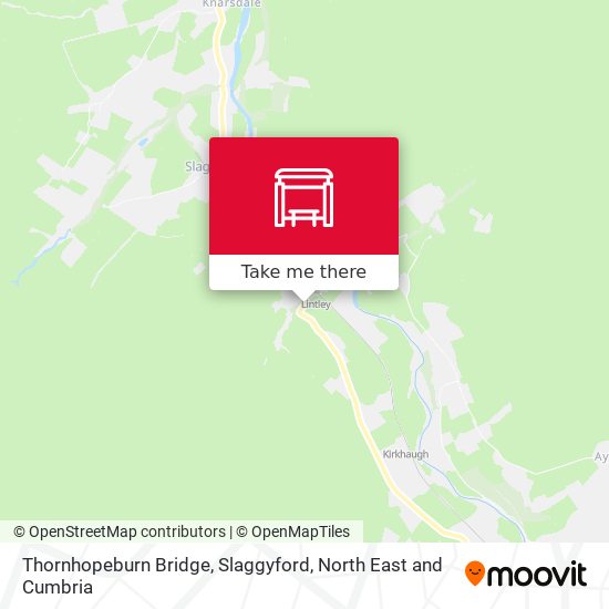 Thornhopeburn Bridge, Slaggyford map