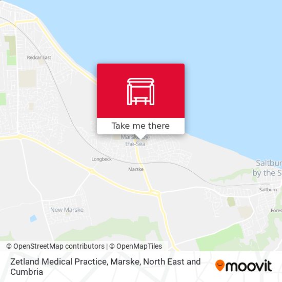 Zetland Medical Practice, Marske map