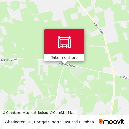 Whittington Fell, Portgate map