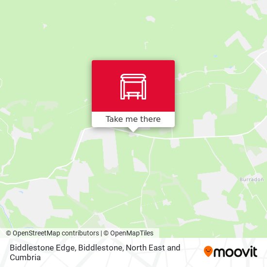 Biddlestone Edge, Biddlestone map