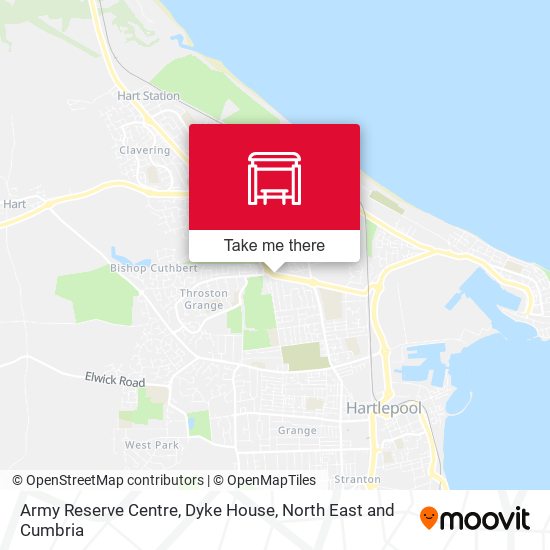 Army Reserve Centre, Dyke House map