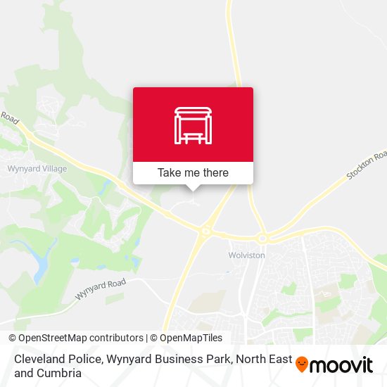 Cleveland Police, Wynyard Business Park map