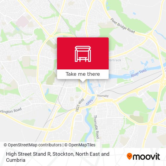 High Street Stand R, Stockton map