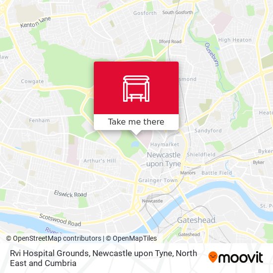 Rvi Hospital Grounds, Newcastle upon Tyne map