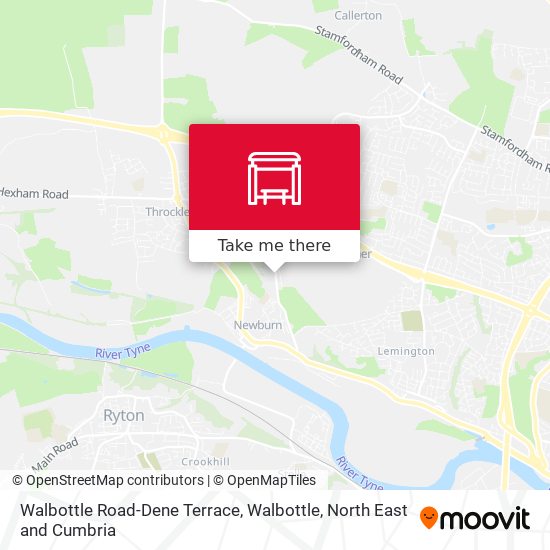 Walbottle Road-Dene Terrace, Walbottle map