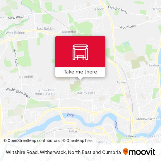 Wiltshire Road, Witherwack map