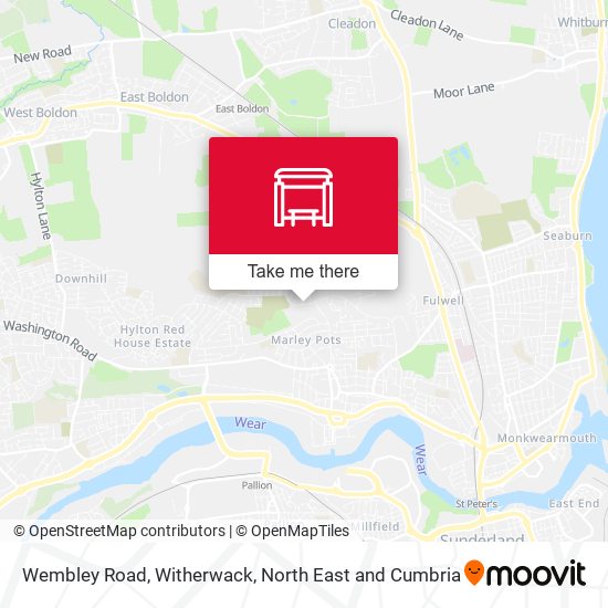 Wembley Road, Witherwack map