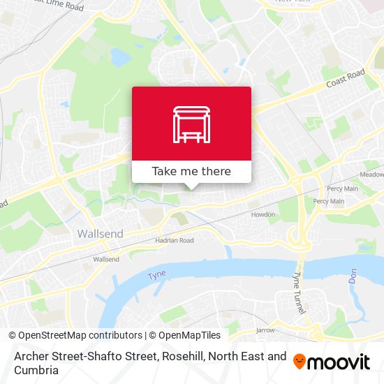 Archer Street-Shafto Street, Rosehill map