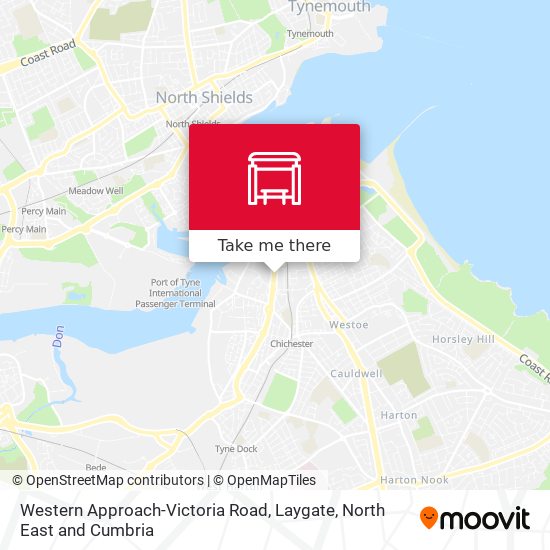 Western Approach-Victoria Road, Laygate map