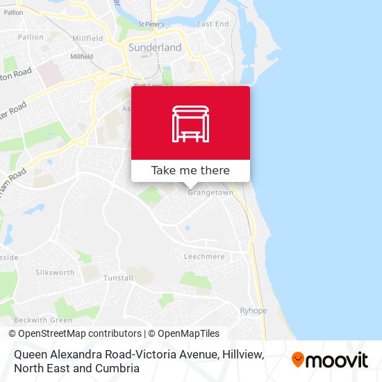 Queen Alexandra Road-Victoria Avenue, Hillview map
