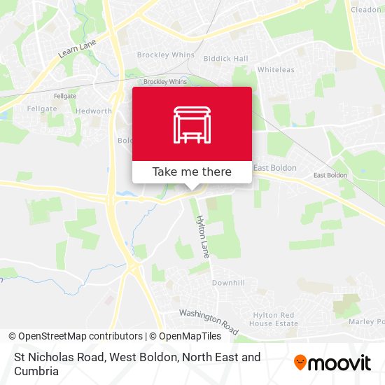 St Nicholas Road, West Boldon map