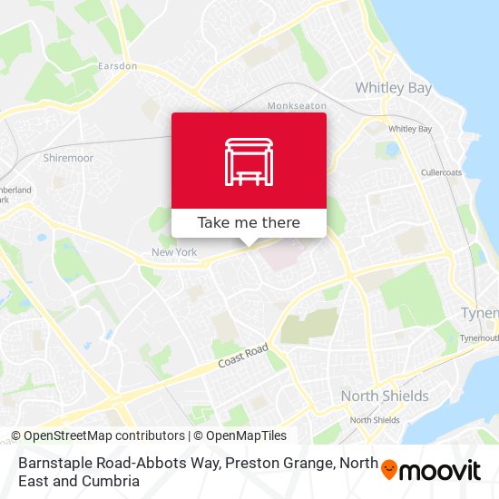 Barnstaple Road-Abbots Way, Preston Grange map