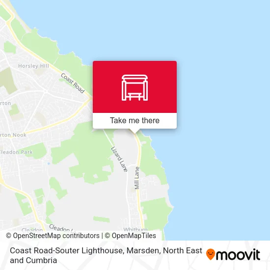Coast Road-Souter Lighthouse, Marsden map