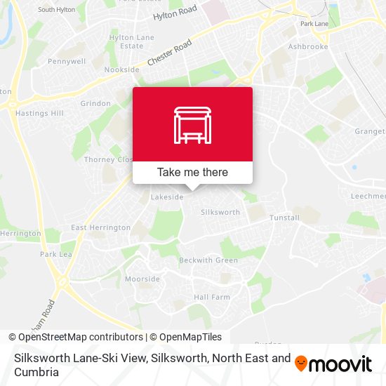 Silksworth Lane-Ski View, Silksworth map