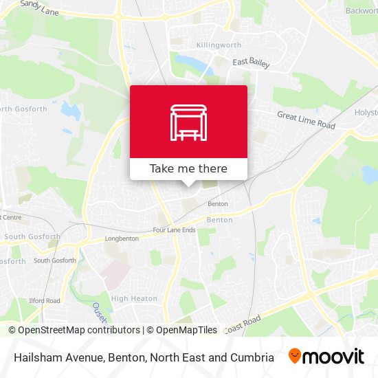 Hailsham Avenue, Benton map