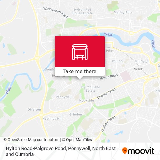 Hylton Road-Palgrove Road, Pennywell map