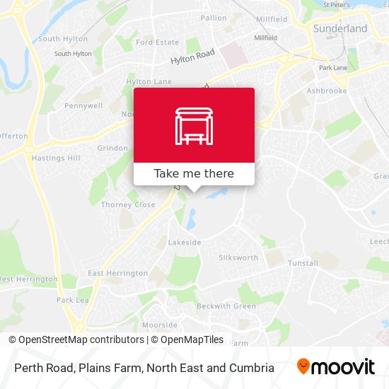 Perth Road, Plains Farm map
