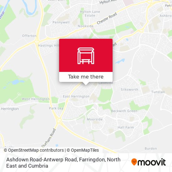 Ashdown Road-Antwerp Road, Farringdon map