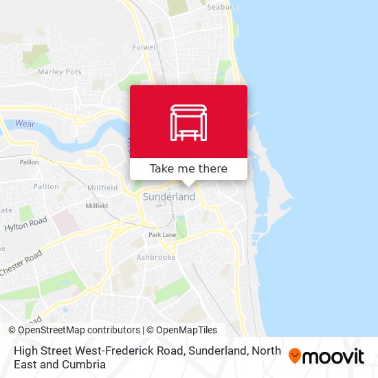 High Street West-Frederick Road, Sunderland map