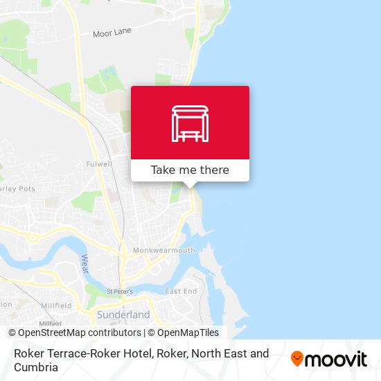 Roker Terrace-Roker Hotel, Roker map