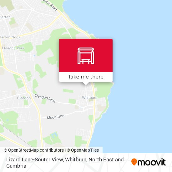 Lizard Lane-Souter View, Whitburn map