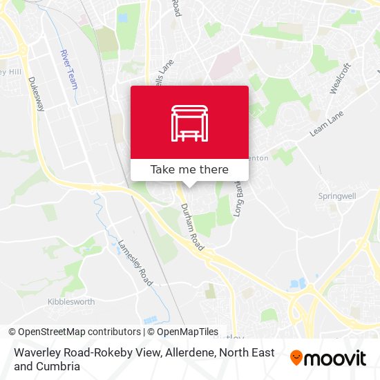 Waverley Road-Rokeby View, Allerdene map